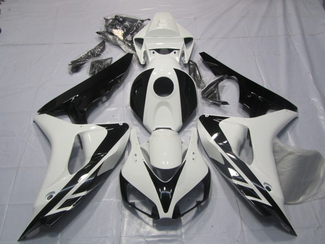 Estilo Blanco & Negro OEM Sin Calcomanías 06-07 CBR1000RR Carenado Moto Estilo Blanco & Negro OEM Sin Calcomanías 06-07 CBR1000RR Carenado Moto