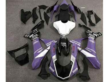 Estilo De Logotipo Morado Brillante 15-19 R1 Carenado Moto