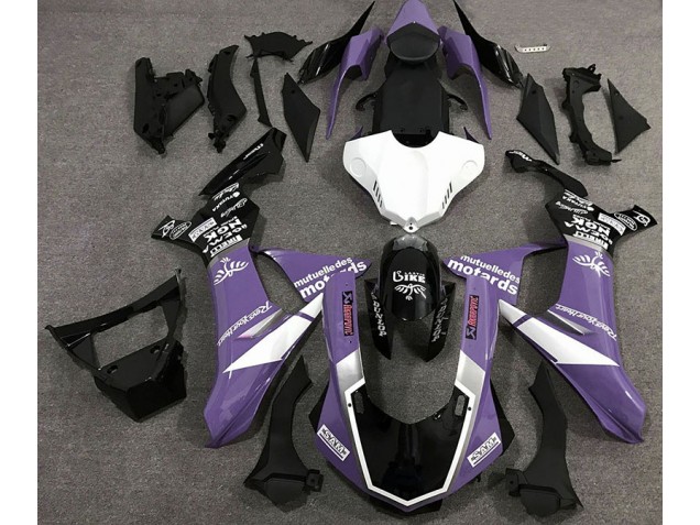 Estilo De Logotipo Morado Brillante 15-19 R1 Carenado Moto Estilo De Logotipo Morado Brillante 15-19 R1 Carenado Moto