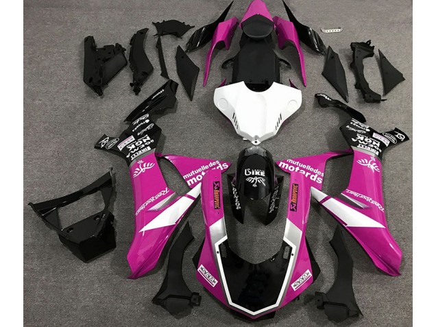Estilo De Logotipo Rosa Brillante 15-19 R1 Carenado Moto Estilo De Logotipo Rosa Brillante 15-19 R1 Carenado Moto