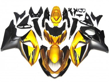Estilo Dorado & Gris OEM Personalizado 09-16 GSXR 1000 Carenado Moto