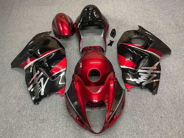 Estilo Granate & Negro 97-07 GSXR 1300 Carenado Moto