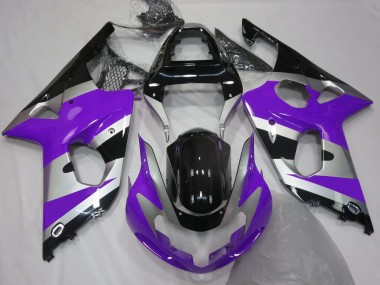 Estilo Morado Plateado OEM 00-02 GSXR 1000 Carenado Moto