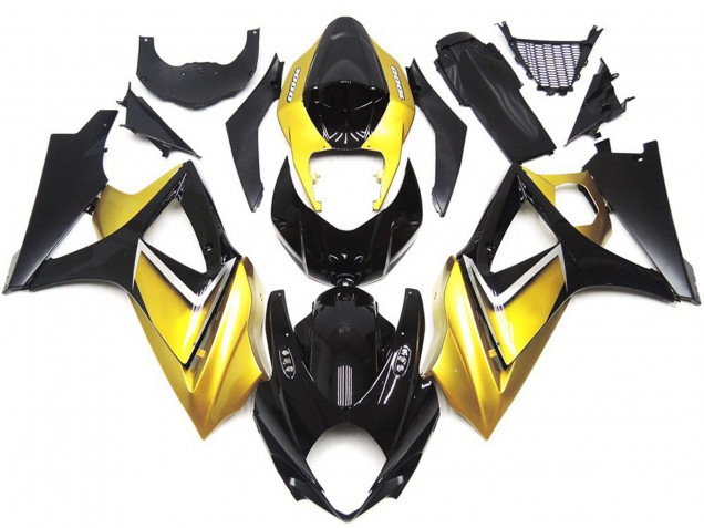 Estilo Personalizado OEM Amarillo Dorado 07-08 GSXR 1000 Carenado Moto Estilo Personalizado OEM Amarillo Dorado 07-08 GSXR 1000 Carenado Moto