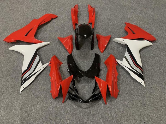 Estilo Rojo & Blanco Brillante 11-24 GSXR 600-750 Carenado Moto