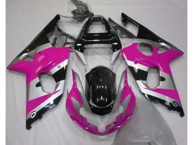 Estilo Rosa Plateado OEM 00-02 GSXR 1000 Carenado Moto