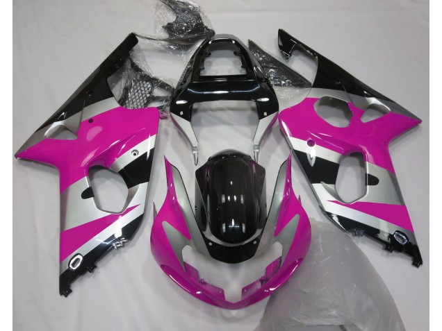 Estilo Rosa Plateado OEM 00-02 GSXR 1000 Carenado Moto Estilo Rosa Plateado OEM 00-02 GSXR 1000 Carenado Moto