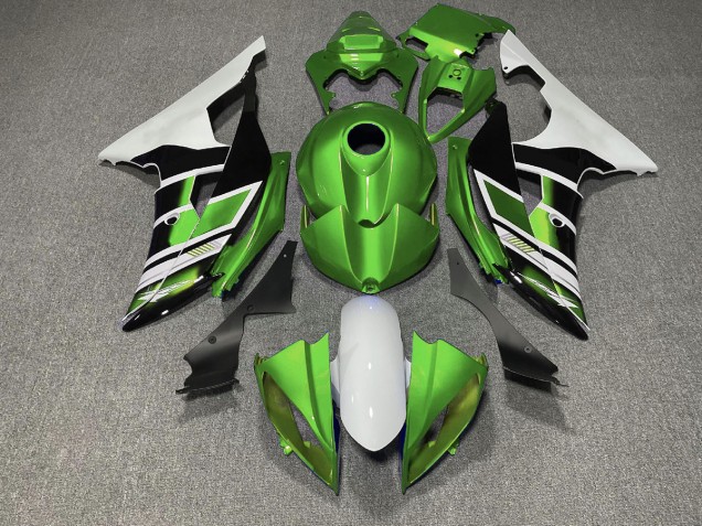 Estilo Verde Blanco & Negro OEM 08-16 R6 Carenado Moto Estilo Verde Blanco & Negro OEM 08-16 R6 Carenado Moto