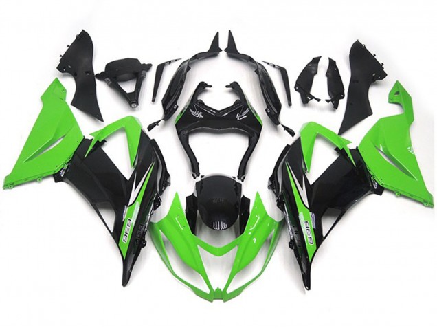 Estilo Vibrante Verde & Negro OEM 13-18 ZX6R Carenado Moto Estilo Vibrante Verde & Negro OEM 13-18 ZX6R Carenado Moto
