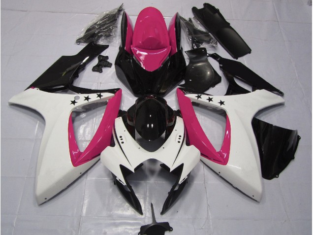 Estrella Rosa 06-07 GSXR 600-750 Carenado Moto Estrella Rosa 06-07 GSXR 600-750 Carenado Moto
