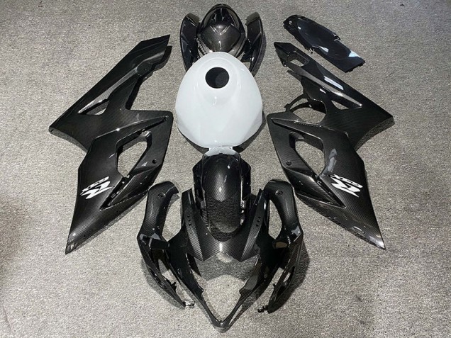 Fibra De Carbono Estilo & Blanco Brillante 05-06 GSXR 1000 Carenado Moto Fibra De Carbono Estilo & Blanco Brillante 05-06 GSXR 1000 Carenado Moto