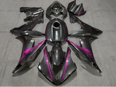 Fibra De Carbono Estilo W Rosa 04-06 R1 Carenado Moto