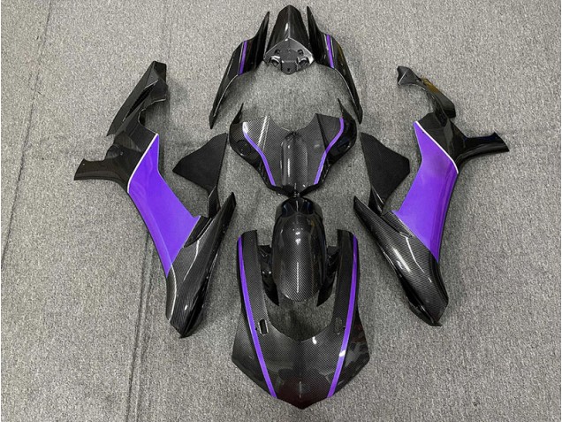 Fibra De Carbono & Morado 15-19 R1 Carenado Moto Fibra De Carbono & Morado 15-19 R1 Carenado Moto