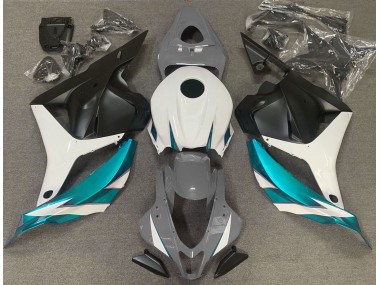 Gris Brillo Blanco & Azul Claro 09-12 CBR600RR Carenado Moto