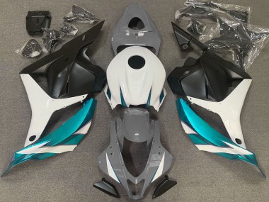 Gris Brillo Blanco & Azul Claro 09-12 CBR600RR Carenado Moto