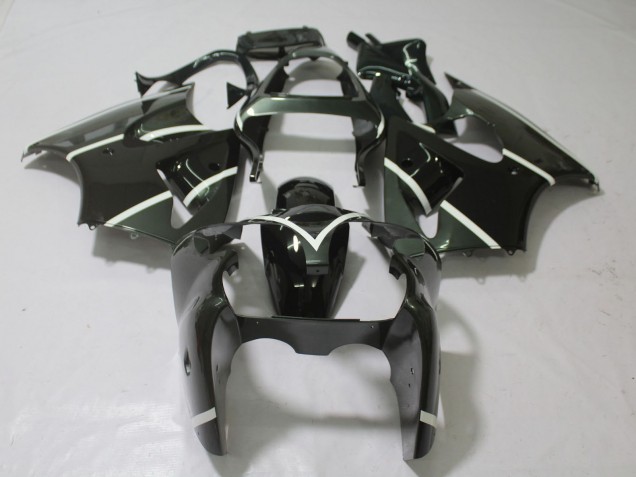 Gris Metalizado & Negro 00-02 ZX6R Carenado Moto Gris Metalizado & Negro 00-02 ZX6R Carenado Moto