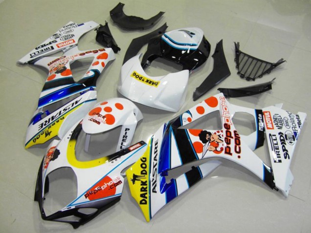 Lugares 07-08 GSXR 1000 Carenado Moto