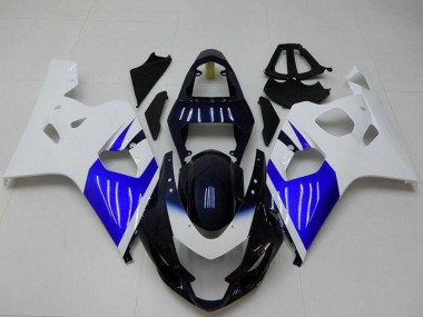 Carenado Moto Suzuki GSXR 600/750 2004-2005 - Blanco Azul Negro Baratos