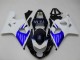Carenado Moto Suzuki GSXR 600/750 2004-2005 - Blanco Azul Negro Baratos