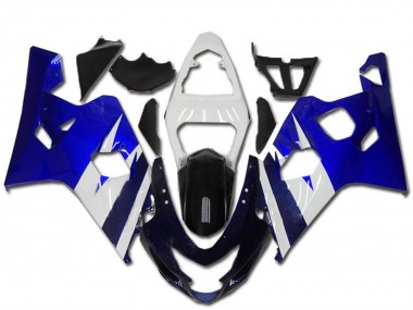 Kits Carenado Moto Suzuki GSXR 600/750 2004-2005 - Blanco Azul Negro Baratos
