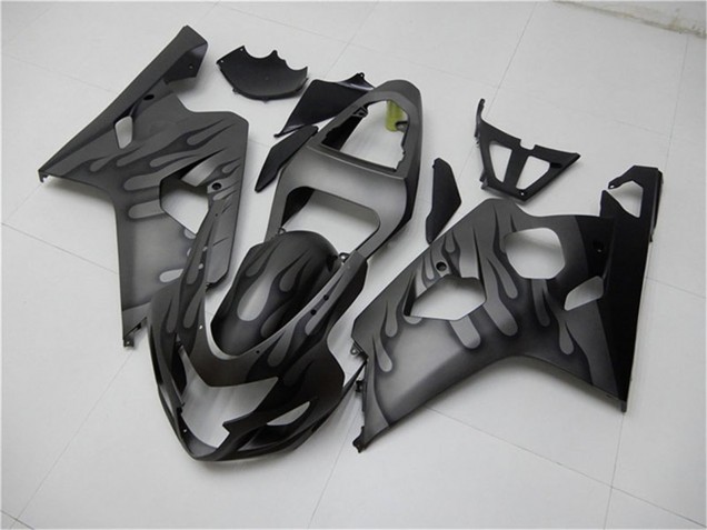 Carenados Moto Suzuki GSXR 600/750 2004-2005 - Gris Negro Llama Baratos