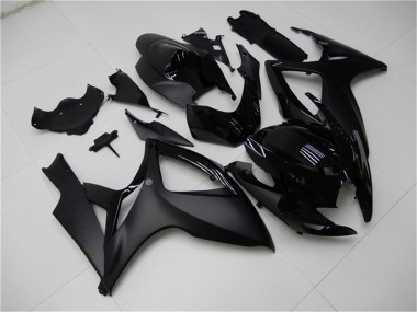 Carenados Moto Suzuki GSXR 600/750 2006-2007 - Negro Mate Negro Brillante Baratos