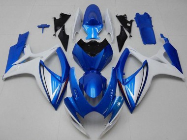 Carenados Moto Suzuki GSXR 600/750 2006-2007 - Blanco Azul Baratos