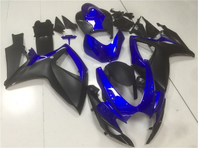 Carenados Moto Suzuki GSXR 600/750 2006-2007 - Azul Negro Mate Baratos