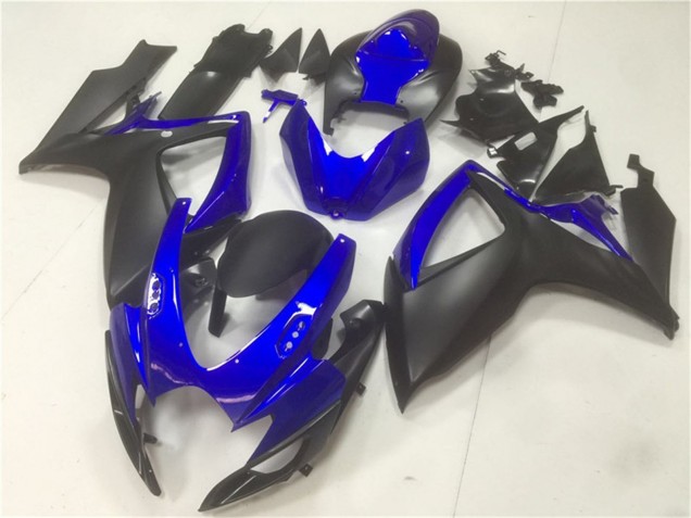 Carenados Moto Suzuki GSXR 600/750 2006-2007 - Azul Negro Mate Baratos