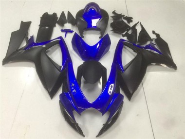 Carenados Moto Suzuki GSXR 600/750 2006-2007 - Azul Negro Mate Baratos