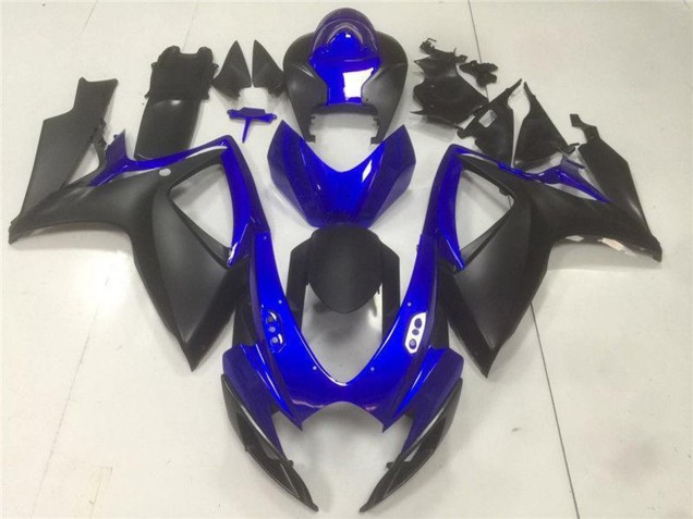 Carenados Moto Suzuki GSXR 600/750 2006-2007 - Azul Negro Mate Baratos