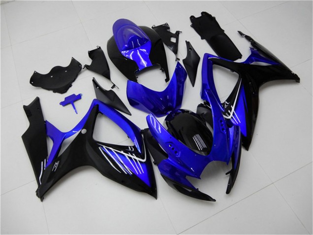Carenados Moto Suzuki GSXR 600/750 2006-2007 - Azul Negro Brillante Baratos