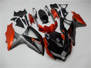 Carenados Moto Suzuki GSXR 600/750 2008-2010 - Naranja Gris Negro Brillante Baratos