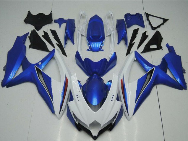 Carenados Moto Suzuki GSXR 600/750 2008-2010 - Blanco Azul Baratos