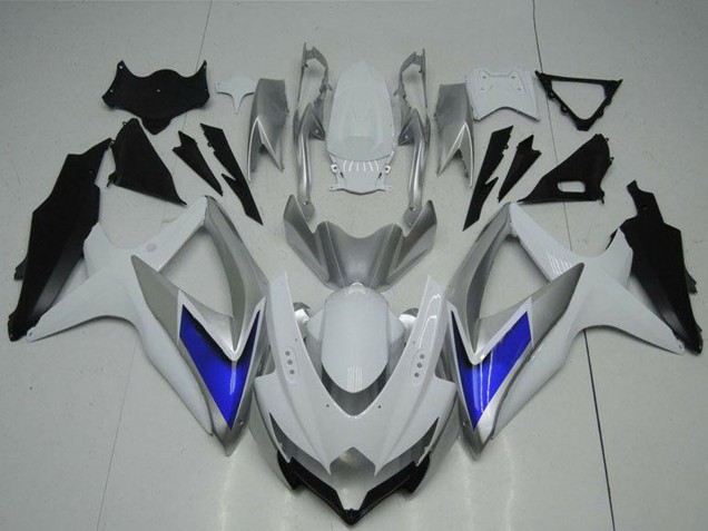 Carenados Moto Suzuki GSXR 600/750 2008-2010 - Plata Blanco Azul Negro Baratos