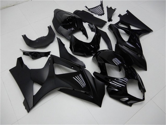 Carenados Moto Suzuki GSXR 1000 2007-2008 - Negro Brillante Negro Mate No Calcomanía Baratos