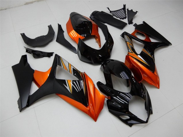 Carenado Moto Suzuki GSXR 1000 2007-2008 - Naranja Negro Baratos