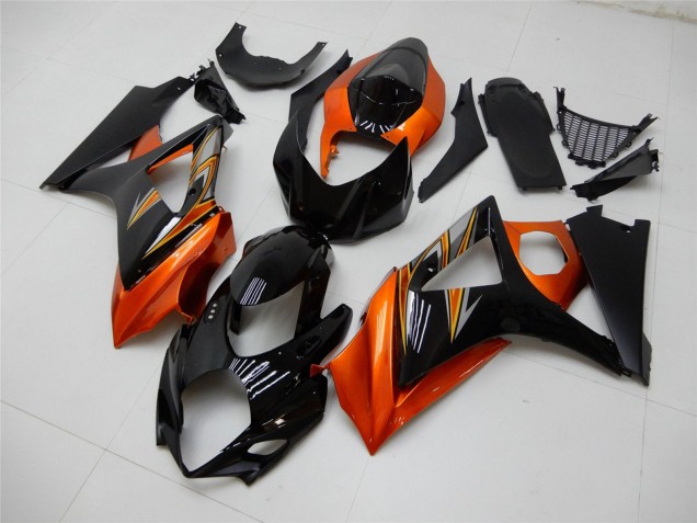 Carenado Moto Suzuki GSXR 1000 2007-2008 - Naranja Negro Baratos
