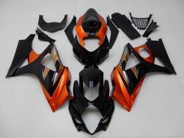 Carenado Moto Suzuki GSXR 1000 2007-2008 - Naranja Negro Baratos
