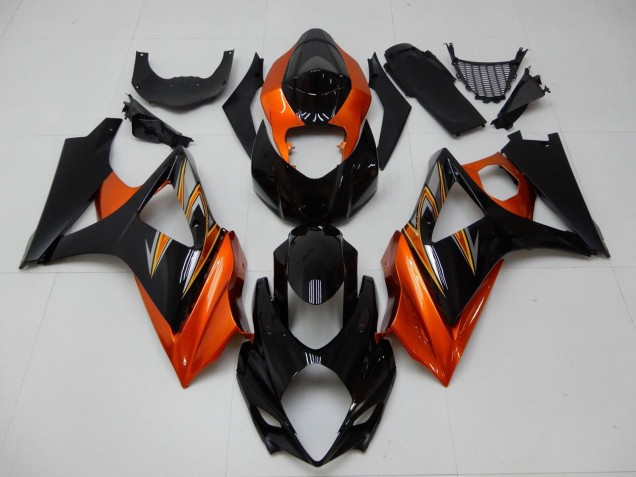 Carenado Moto Suzuki GSXR 1000 2007-2008 - Naranja Negro Baratos