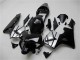 Carenados Moto Honda CBR600RR 2003-2004 - Plata Negro Brillante Raya Baratos