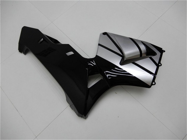 Carenados Moto Honda CBR600RR 2003-2004 - Plata Negro Brillante Raya Baratos