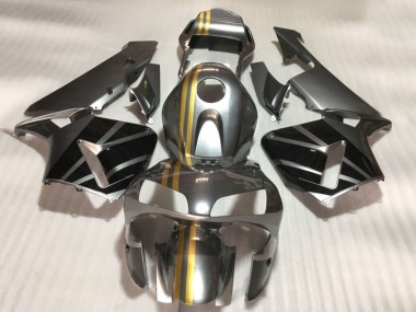 Carenados Moto Honda CBR600RR 2003-2004 - Plata Oro Negro Brillante Baratos