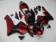Carenados Moto Honda CBR600RR 2003-2004 - Rojo Negro Mate Raya Baratos