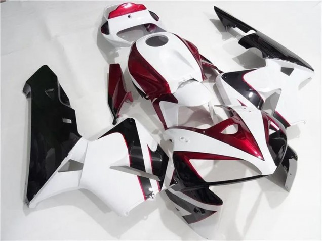 Kits Carenados Moto Honda CBR600RR 2005-2006 - Blanco Rojo Negro Baratos