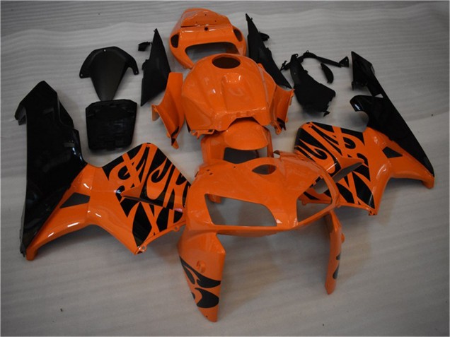 Carenado Moto Honda CBR600RR 2005-2006 - Naranja Negro Llama Baratos
