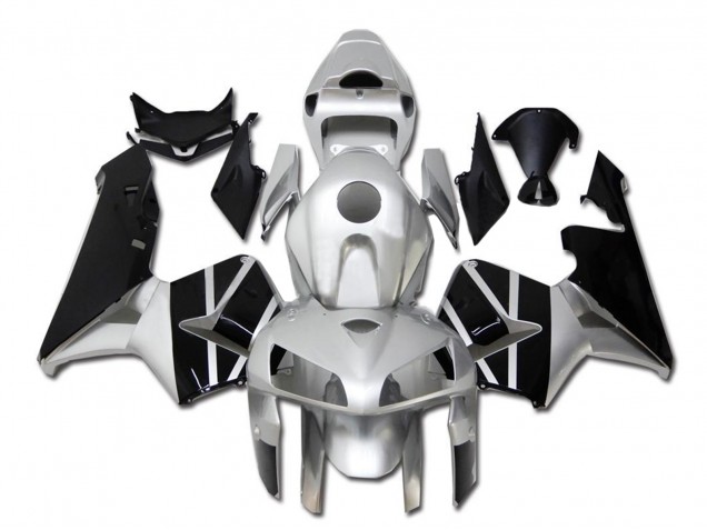 Carenado Moto Honda CBR600RR 2005-2006 - Plata Negro Baratos