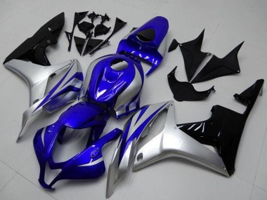 Carenados Moto Honda CBR600RR 2007-2008 - Plata Azul Negro Brillante OEM Estilo Baratos