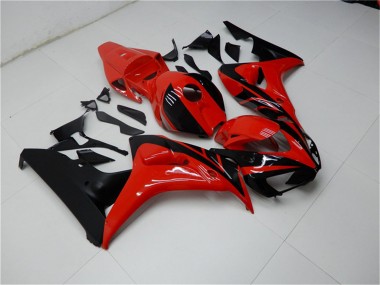 Kits Carenados Moto Honda CBR1000RR 2006-2007 - Rojo Negro Brillante Baratos