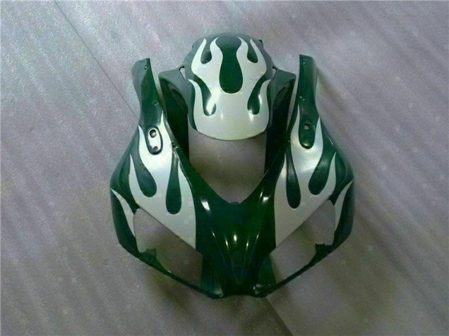 Carenados Moto Honda CBR1000RR 2006-2007 - Blanco Verde Llama Baratos
